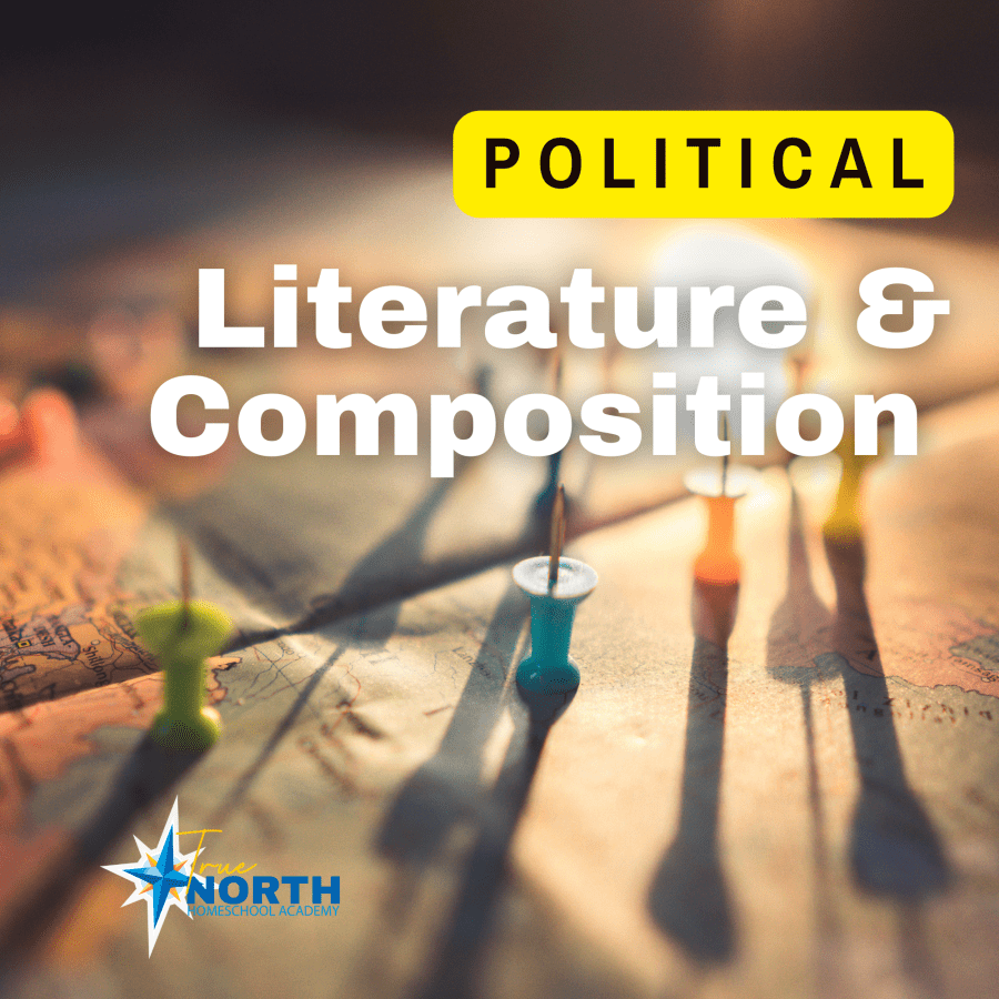 Political Literature & Composition is a half-credit high school English course where students will enjoy reading, writing, and discussing works related to political discussion in the world. 